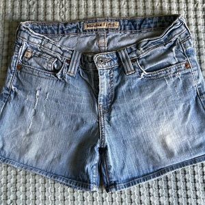 Big Star Maddie Mid Rise Denim Shorts Size 28